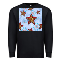 Black 4th of july leopard star seamless pattern Premium Sweatshirt - BundleAndBundleShop