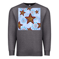 Charcoal Heather 4th of july leopard star seamless pattern Premium Sweatshirt - BundleAndBundleShop