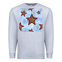 Heather Grey 4th of july leopard star seamless pattern Premium Sweatshirt - BundleAndBundleShop