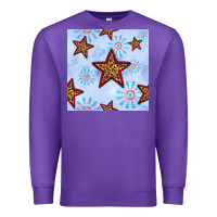 Purple 4th of july leopard star seamless pattern Premium Sweatshirt - BundleAndBundleShop