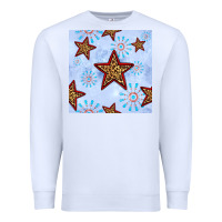 White 4th of july leopard star seamless pattern Premium Sweatshirt - BundleAndBundleShop