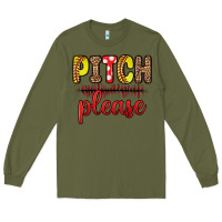 Army Green pitch please Long Sleeve Tee - Zillion Design Studio