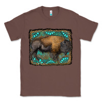 Chestnut bison with gemstone background Classic Tee - RanaPortraitStore