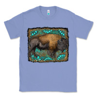 Colony Blue bison with gemstone background Classic Tee - RanaPortraitStore