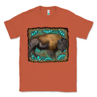 Copper bison with gemstone background Classic Tee - RanaPortraitStore