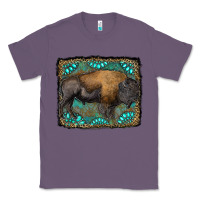 Lavender bison with gemstone background Classic Tee - RanaPortraitStore