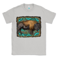 Moon Dust bison with gemstone background Classic Tee - RanaPortraitStore