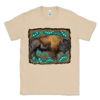 Mushroom bison with gemstone background Classic Tee - RanaPortraitStore