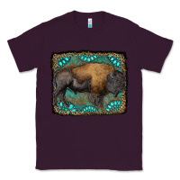 Plum bison with gemstone background Classic Tee - RanaPortraitStore