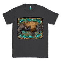 Smoke bison with gemstone background Classic Tee - RanaPortraitStore