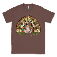 Chestnut merino wool ram lily rainbow Classic Tee - BarkalooDesign