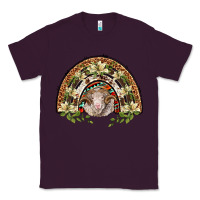 Plum merino wool ram lily rainbow Classic Tee - BarkalooDesign