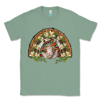 Sage merino wool ram lily rainbow Classic Tee - BarkalooDesign