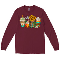Burgundy rodeo coffee cups Long Sleeve Tee - AdoDesignShop