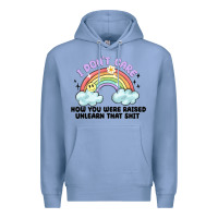 Colony Blue i dont care how you were raised Premium Hoodie - MaliasSmallBusiness