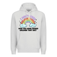 Dove Grey i dont care how you were raised Premium Hoodie - MaliasSmallBusiness