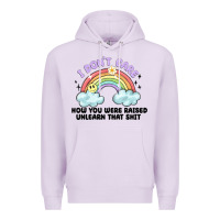 Lilac i dont care how you were raised Premium Hoodie - MaliasSmallBusiness