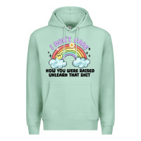 Seafoam i dont care how you were raised Premium Hoodie - MaliasSmallBusiness