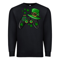 Black St Patricks Day Gamer Premium Sweatshirt - Jasminsmagicworld