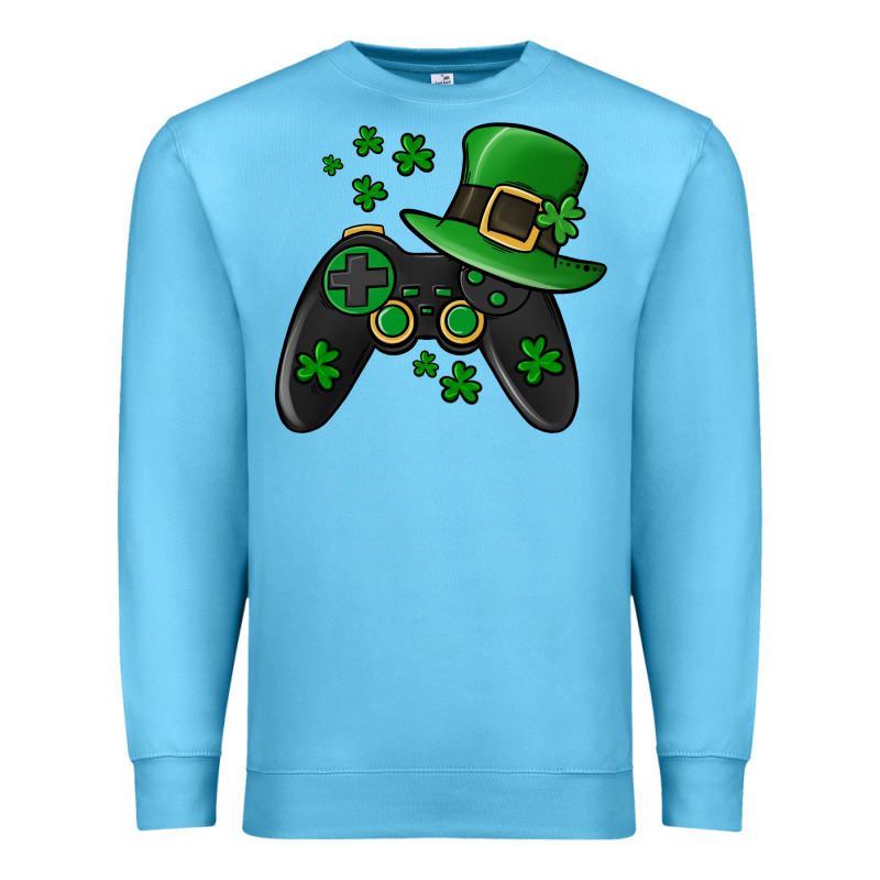 St Patricks Day Gamer Premium Sweatshirt by Jasminsmagicworld | Teevron