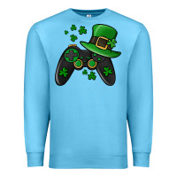 Ocean Blue St Patricks Day Gamer Premium Sweatshirt - Jasminsmagicworld