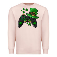 Pale Pink St Patricks Day Gamer Premium Sweatshirt - Jasminsmagicworld