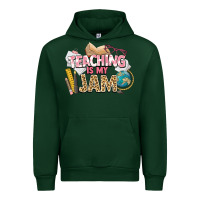 Forest Green teaching is my jam teacher school Urban Hoodie - NancyCooperArtShop