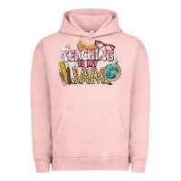 Pigment Salmon teaching is my jam teacher school Urban Hoodie - NancyCooperArtShop