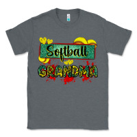 Charcoal Heather softball grandma with leopard Classic Tee - Zillion Design Studio