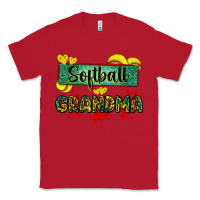 Red softball grandma with leopard Classic Tee - Zillion Design Studio