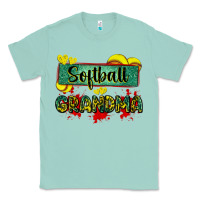 Seafoam softball grandma with leopard Classic Tee - Zillion Design Studio