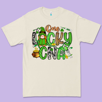 One Lucky Cna Premium Tee Designed By Artiststas