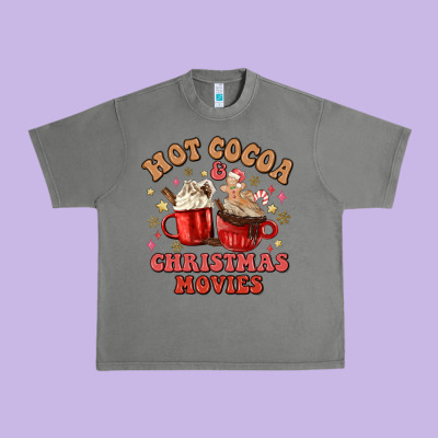 Urban Heavy Tee hot cocoa and christmas movies