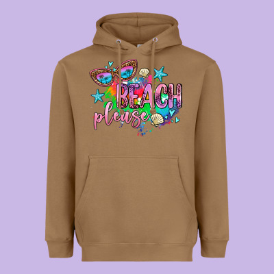 Beach Please Heavyweight Hoodie Designed By Adodesignshop