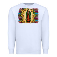 White serape our lady of guadalupe2 Premium Sweatshirt - JahusDesignShop
