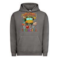 Pigment Tornado welcome back to school with school bus Urban Hoodie - NancyCooperArtShop