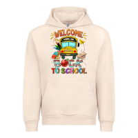 Sandshell welcome back to school with school bus Urban Hoodie - NancyCooperArtShop