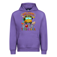 Tulip welcome back to school with school bus Urban Hoodie - NancyCooperArtShop