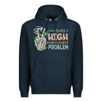 Navy somebodys high maintenance problem Premium Hoodie - MaliasSmallBusiness