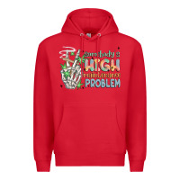 Red somebodys high maintenance problem Premium Hoodie - MaliasSmallBusiness