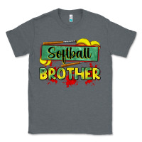 Charcoal Heather softball brother Classic Tee - Zillion Design Studio