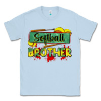 Dusty Blue softball brother Classic Tee - Zillion Design Studio