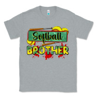 Heather Grey softball brother Classic Tee - Zillion Design Studio