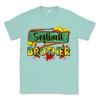 Seafoam softball brother Classic Tee - Zillion Design Studio