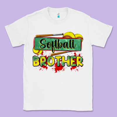 Softball Brother Classic Tee Designed By Zillion Design Studio