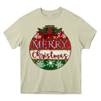 Mossy merry christmas Heavy Core Tee - CowhideDigitalArt