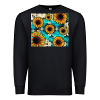 Black gemstone sunflower Premium Sweatshirt - JahusDesignShop