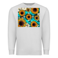 Dove Grey gemstone sunflower Premium Sweatshirt - JahusDesignShop