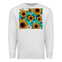 Oatmeal Heather gemstone sunflower Premium Sweatshirt - JahusDesignShop