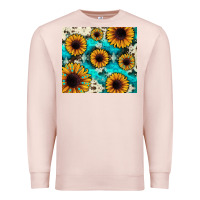 Pale Pink gemstone sunflower Premium Sweatshirt - JahusDesignShop